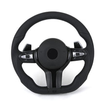 BMW M-Sport Full Leather Custom Steering Wheel | Fits F10, F30, F20, F80 Series - Front View