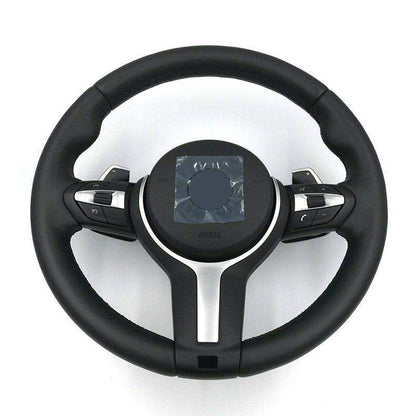 Wide Paddle M Sport Steering Wheel for BMW F10 F30 F80 E60 E90 E92 F01 F11 F20 F22 F31 X5 E70 E71 F15 X6 E71 F16 M5 M3 M4 F82 - Hailed Inc.