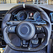 Volkswagen Carbon Fiber Custom Steering Wheel - Side View