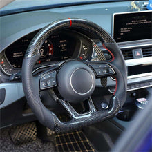 Audi Carbon Fiber Custom Steering Wheel - Side View
