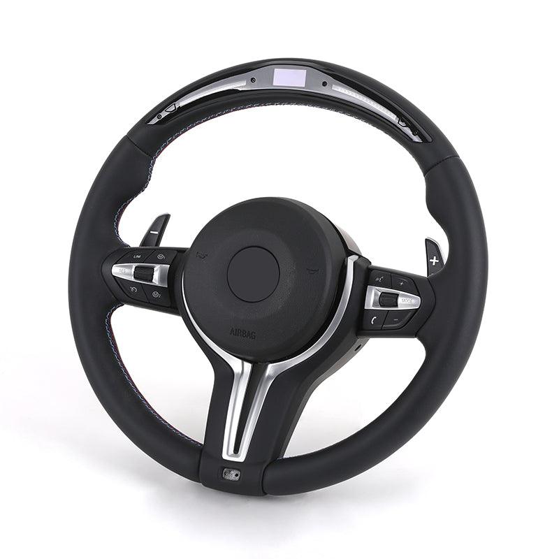 With Carbon Trim M Performance Alcantara Steering Wheel for BMW F10 F30 X3M F97 F25 F26 X5 F15 F16 F31 M2 F87 X5M E70 320i 340i - Hailed Inc.