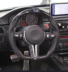 BMW Carbon Fiber Custom Steering Wheel | Fits F10, F30, E70, E71 Series - Side View