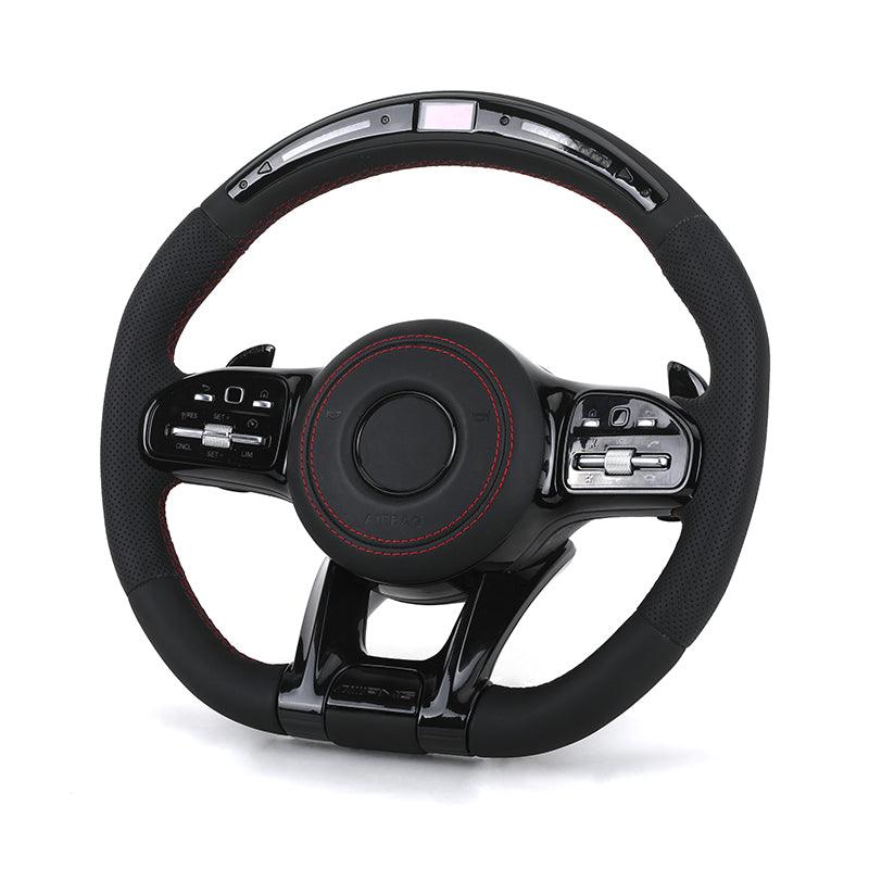 With Led Display Volant Lenkrad Full Leather Steering Wheel for Mercedes Benz W204 W205 W206 W221 S221 W222 W213 C180 AMG - Hailed Inc.