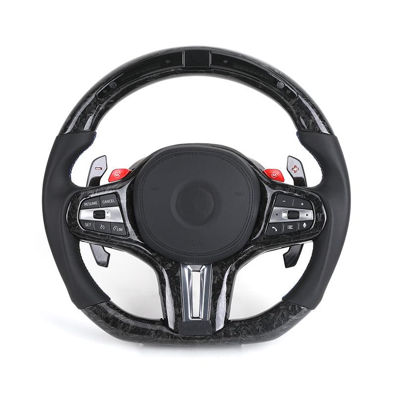 With M1 M2 Button Led M Sport Volant Lenkrad Forged Carbon Steering Wheel for BMW X3 G01 G20 G30 G31 G38 G82 G80 M3 G11 G22 - Hailed Inc.