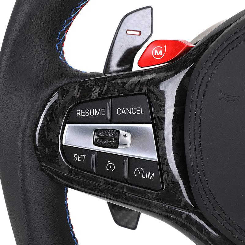 With M1 M2 Button Led M Sport Volant Lenkrad Forged Carbon Steering Wheel for BMW X3 G01 G20 G30 G31 G38 G82 G80 M3 G11 G22 - Hailed Inc.