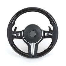 With Piano Black Trim Flat Bottom Full Leather M SPort Steering Wheel for BMW Z4 E85 E86 Roadster - Hailed Inc.
