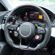 Audi Carbon Fiber Custom Steering Wheel - Front View