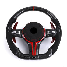 BMW M-Sport Carbon Fiber Custom Steering Wheel | Fits F10, F30, F01, F02 Series - Front View