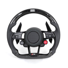 Audi Carbon Fiber Custom Steering Wheel - Front View
