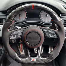 Audi Carbon Fiber Custom Steering Wheel - Front View