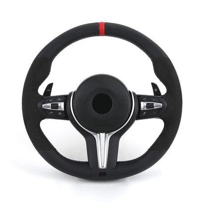 Without Center Trim Button Half Alcantara Steering Wheel Core for BMW F30 F31 F32 F33 F34 F36 F20 X5 F15 X6 F16 X3 F25 M3 F80 - Hailed Inc.