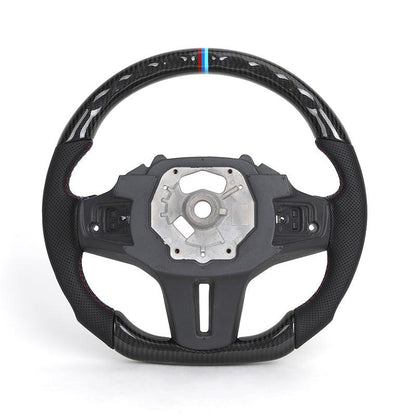 Without Center Trim Carbon Steering Wheel Frame for BMW G20 G30 G31 G32 X3 G01 X4 G02 X5 G05 X6 G06 G11 G12 M3 G80 G81 M4 G82 - Hailed Inc.