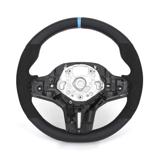 Without Center Trim Half Alcantara Steering Wheel Core for BMW G20 G30 G31 X3 G01 G38 X4 G02 X5 G05 X6 G06 G80 G22 G32 G11 G12 - Hailed Inc.