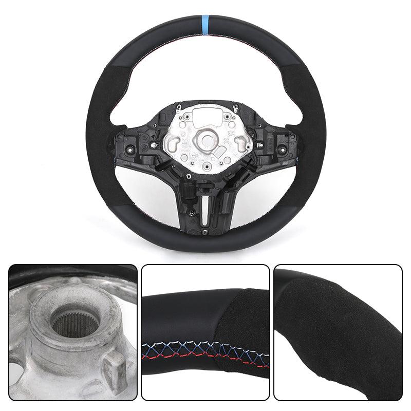 Without Center Trim Half Alcantara Steering Wheel Core for BMW G20 G30 G31 X3 G01 G38 X4 G02 X5 G05 X6 G06 G80 G22 G32 G11 G12 - Hailed Inc.