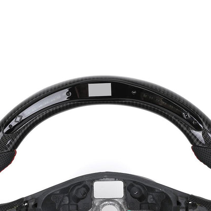 Without Center Trim Half Leather Carbon LED Steering Wheel Core for Volkswagen VW Golf R 6 7 MK6 MK7 MK7.5 GTI Jetta Passat CC - Hailed Inc.