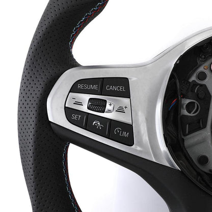 Without Paddle Shifters M Sport Custom Carbon Fiber Car Steering Wheel for BMW 5 7 Series G30 G31 G32 G38 G11 G12 X7 G07 M5 M7 - Hailed Inc.