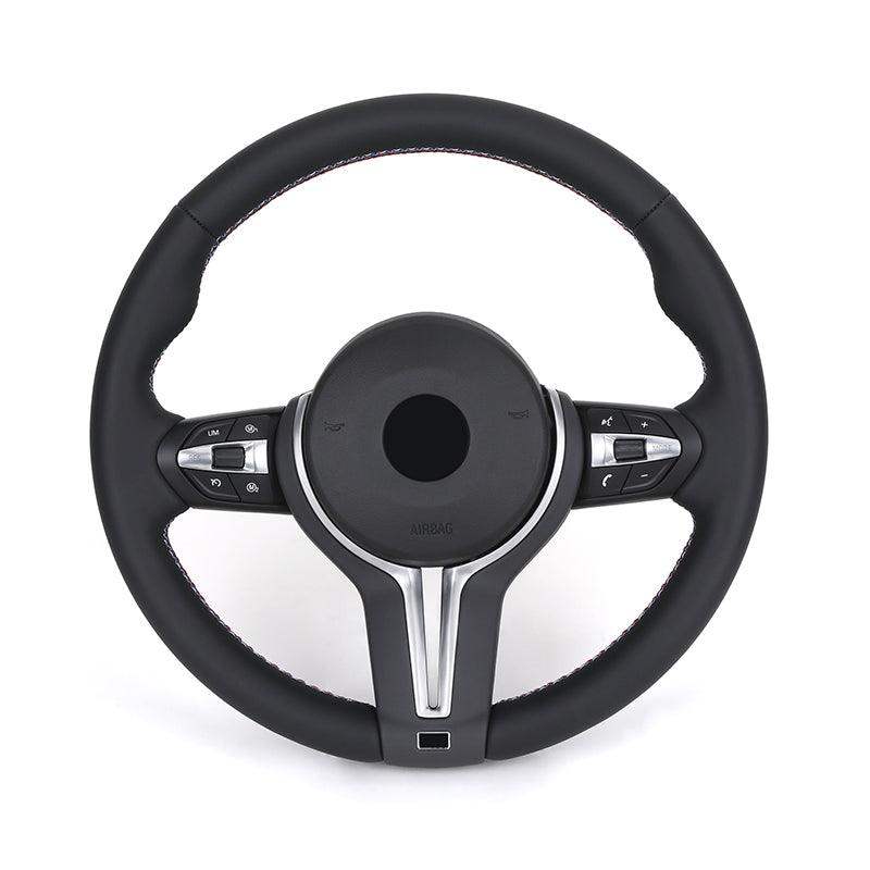 Without Shift Paddle M Sport Volant Leather Steering Wheel for BMW F01 F10 F11 F18 F20 F21 F30 F31 F33 F34 F36 X5 E70 X5 E71 - Hailed Inc.